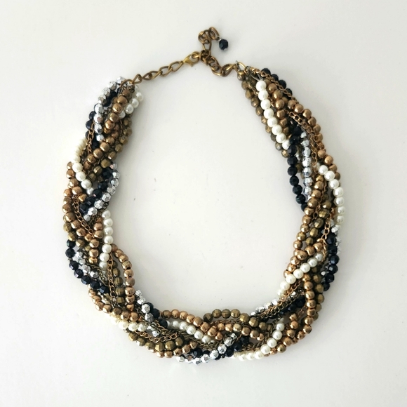 Beaded Braided Necklace - Picture 1 of 2
